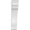 Ekena Millwork 6-in. W x 18-in. D x 30-in. H Olympic Architectural Grade PVC Knee Brace BRCP06X18X30OLY - alternate 3
